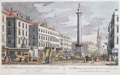 Monument opgericht ter nagedachtenis aan de Brand van Londen door Giovanni Antonio Canal